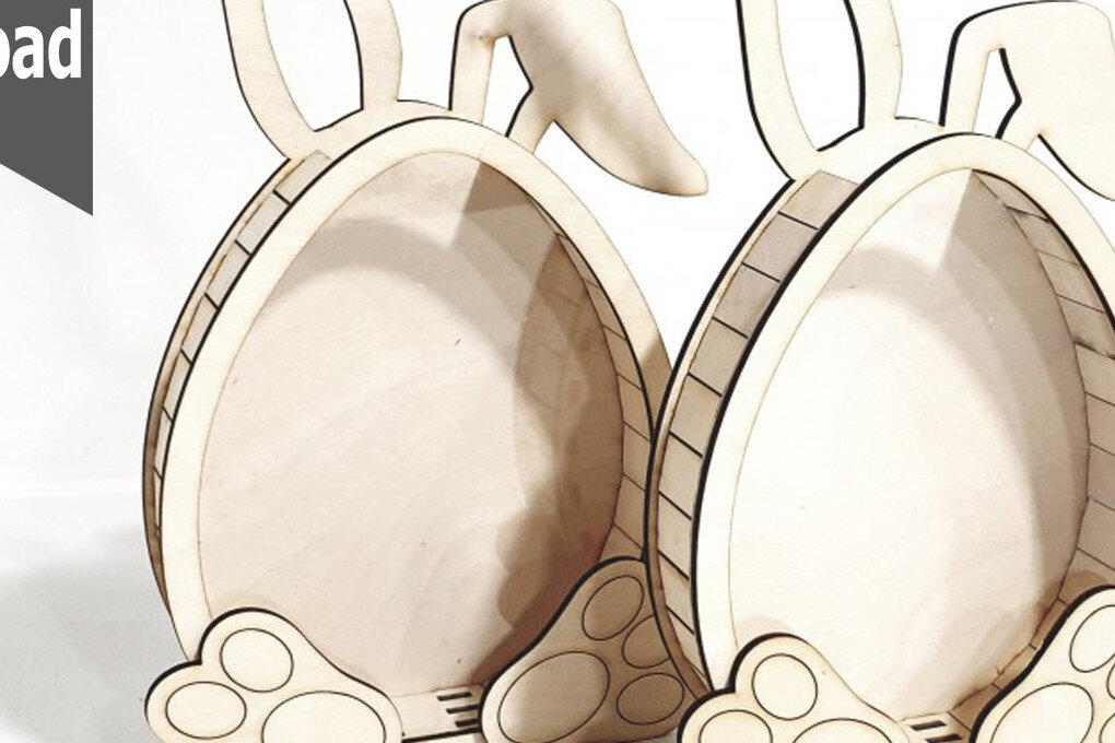 Intra απο ξύλο plywood 3mm-4mm πάχος - Πασχαλινό κουτί δώρου με ακρυλικό Δίασταση 30x20 cm INTRAFABR-67083168