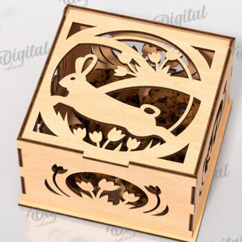 Intra απο ξύλο plywood 3mm-4mm πάχος - Πασχαλινά κουτιά δώρου Πακέτο κοπής με λέιζερ Δίασταση 15x15 cm INTRAFABR-118155457 - Image 10