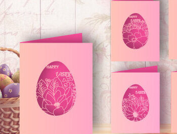 Intra απο ξύλο plywood 3mm-4mm πάχος - Πασχαλινή δωροκάρτα 3d  Laser Cut 897 Δίασταση 15x15 cm INTRAFABR-64548061 - Image 1