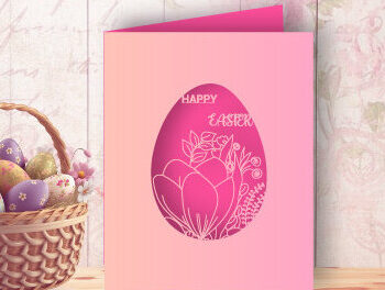 Intra απο ξύλο plywood 3mm-4mm πάχος - Πασχαλινή δωροκάρτα 3d  Laser Cut 897 Δίασταση 15x15 cm INTRAFABR-64548061 - Image 3