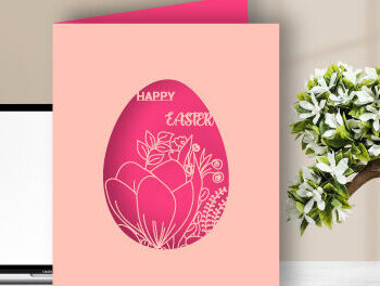 Intra απο ξύλο plywood 3mm-4mm πάχος - Πασχαλινή δωροκάρτα 3d  Laser Cut 897 Δίασταση 15x15 cm INTRAFABR-64548061 - Image 5