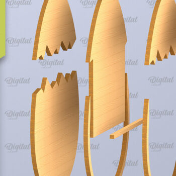 Intra απο ξύλο plywood 3mm-4mm πάχος - Δώρο Πασχαλινής Δωροκάρτας Πακέτο κοπής με λέιζερ Δίασταση 15x15 cm INTRAFABR-90323619 - Image 2