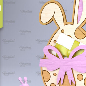 Intra απο ξύλο plywood 3mm-4mm πάχος - Δώρο Πασχαλινής Δωροκάρτας Πακέτο κοπής με λέιζερ Δίασταση 15x15 cm INTRAFABR-90323619 - Image 4