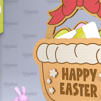 Intra απο ξύλο plywood 3mm-4mm πάχος - Δώρο Πασχαλινής Δωροκάρτας Πακέτο κοπής με λέιζερ Δίασταση 15x15 cm INTRAFABR-90323619 - Image 5