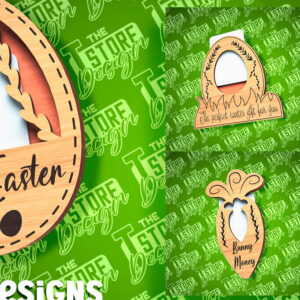 Intra απο ξύλο plywood 3mm-4mm πάχος - Θήκη Πασχαλινής Δωροκάρτας Laser Cut | CNC Δίασταση 15x15 cm INTRAFABR-89113663