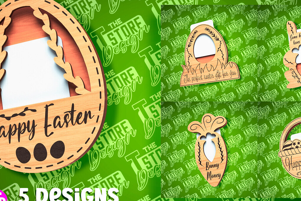 Intra απο ξύλο plywood 3mm-4mm πάχος - Θήκη Πασχαλινής Δωροκάρτας Laser Cut | CNC Δίασταση 15x15 cm INTRAFABR-89113663