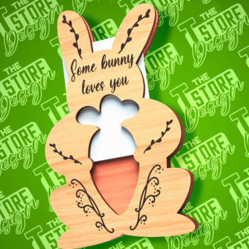 Intra απο ξύλο plywood 3mm-4mm πάχος - Θήκη Πασχαλινής Δωροκάρτας Laser Cut | CNC Δίασταση 15x15 cm INTRAFABR-89113663 - Image 6