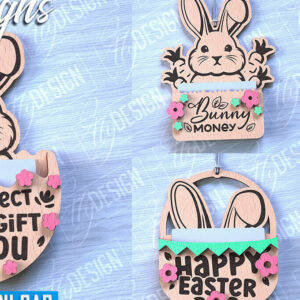 Intra απο ξύλο plywood 3mm-4mm πάχος - Θήκη Πασχαλινής Δωροκάρτας Laser Cut | CNC Δίασταση 15x15 cm INTRAFABR-88358420