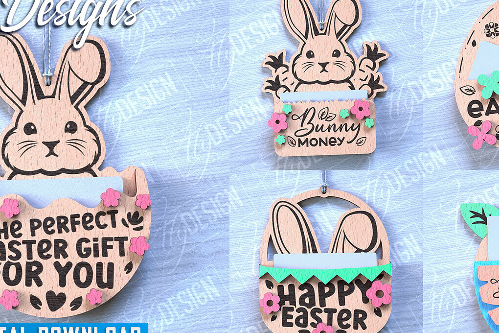 Intra απο ξύλο plywood 3mm-4mm πάχος - Θήκη Πασχαλινής Δωροκάρτας Laser Cut | CNC Δίασταση 15x15 cm INTRAFABR-88358420