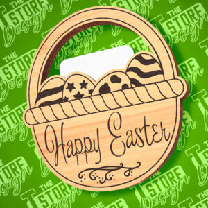 Intra απο ξύλο plywood 3mm-4mm πάχος - Θήκη Πασχαλινής Δωροκάρτας Laser Cut | CNC Δίασταση 15x15 cm INTRAFABR-89113638