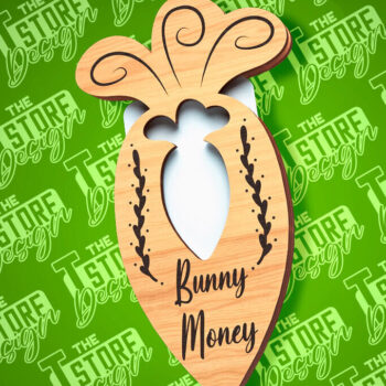 Intra απο ξύλο plywood 3mm-4mm πάχος - Θήκη Πασχαλινής Δωροκάρτας Laser Cut | CNC Δίασταση 15x15 cm INTRAFABR-89113644 - Image 1