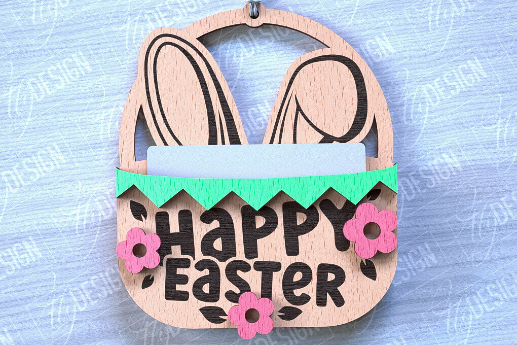 Intra απο ξύλο plywood 3mm-4mm πάχος - Θήκη Πασχαλινής Δωροκάρτας Laser Cut | CNC Δίασταση 15x15 cm INTRAFABR-88358234