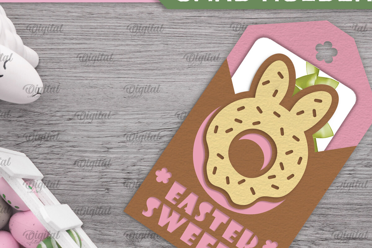 Intra απο ξύλο plywood 3mm-4mm πάχος - Πασχαλινή κάρτα δώρου Ετικέτα Laser cut Δίασταση 15x15 cm INTRAFABR-92464051