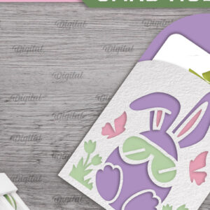 Intra απο ξύλο plywood 3mm-4mm πάχος - Πασχαλινή κάρτα δώρου Ετικέτα Laser cut Δίασταση 15x15 cm INTRAFABR-92463452