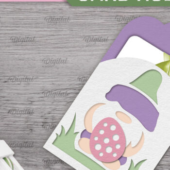 Intra απο ξύλο plywood 3mm-4mm πάχος - Πασχαλινή κάρτα δώρου Ετικέτα Laser cut Δίασταση 15x15 cm INTRAFABR-92463787 - Image 1