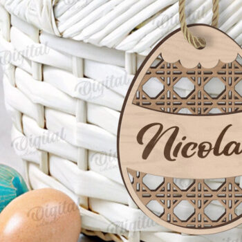 Intra απο ξύλο plywood 3mm-4mm πάχος - Ετικέτες δώρου Πάσχα Πακέτο κοπής με λέιζερ Δίασταση 15x15 cm INTRAFABR-116737187 - Image 2