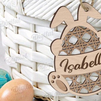 Intra απο ξύλο plywood 3mm-4mm πάχος - Ετικέτες δώρου Πάσχα Πακέτο κοπής με λέιζερ Δίασταση 15x15 cm INTRAFABR-116737187 - Image 6