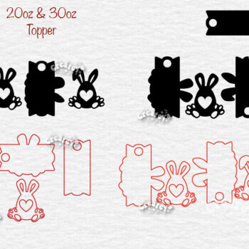 Intra απο ξύλο plywood 3mm-4mm πάχος - Πασχαλινό Glowforge  Tumbler Topper Δίασταση 15x15 cm INTRAFABR-91108199 - Image 2