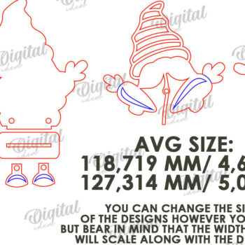 Intra απο ξύλο plywood 3mm-4mm πάχος - Easter Gnome. 3D Πασχαλινό Gnome Δίασταση 15x15 cm INTRAFABR-115403615 - Image 2