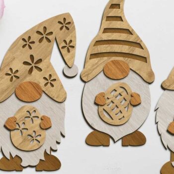 Intra απο ξύλο plywood 3mm-4mm πάχος - Διακοσμητικό πρότυπο δέσμης πασχαλινών καλικάντζων Δίασταση 6x10 cm INTRAFABR-90557846 - Image 1