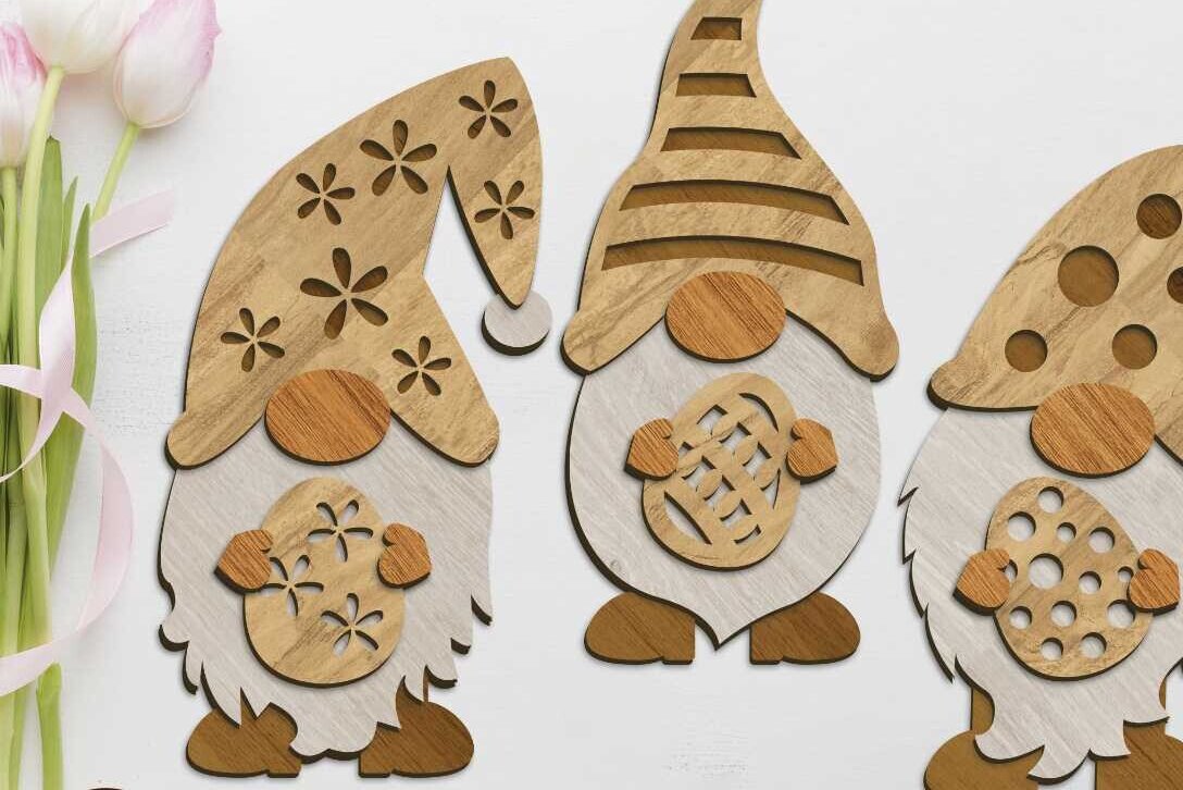 Intra απο ξύλο plywood 3mm-4mm πάχος - Διακοσμητικό πρότυπο δέσμης πασχαλινών καλικάντζων Δίασταση 6x10 cm INTRAFABR-90557846