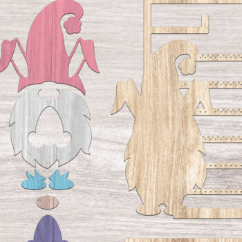 Intra απο ξύλο plywood 3mm-4mm πάχος - Σετ σταντ σκουλαρίκια Πασχαλινά στοιχειά Δίασταση 3x3 cm INTRAFABR-26345345 - Image 3