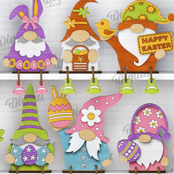 Intra απο ξύλο plywood 3mm-4mm πάχος - Πακέτο LaserCut Πασχαλινά στοιχειά. 3D καλικάντζαροι Δίασταση 15x15 cm INTRAFABR-115405293 - Image 1