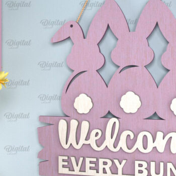 Intra απο ξύλο plywood 3mm-4mm πάχος - Πασχαλινό Κρεμαστό στολίδι με λέιζερ Δίασταση 6x6 cm INTRAFABR-93078234 - Image 1