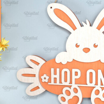 Intra απο ξύλο plywood 3mm-4mm πάχος - Πασχαλινό Κρεμαστό στολίδι με λέιζερ Δίασταση 6x6 cm INTRAFABR-93078281 - Image 1