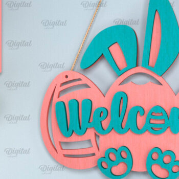 Intra απο ξύλο plywood 3mm-4mm πάχος - Πασχαλινό Κρεμαστό στολίδι με λέιζερ Δίασταση 6x6 cm INTRAFABR-93078311 - Image 1