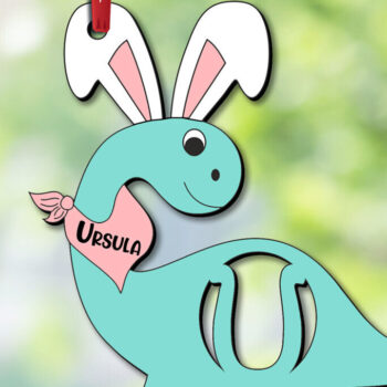 Intra απο ξύλο plywood 3mm-4mm πάχος - Πασχαλινό γράμμα U Laser Cut  Δίασταση 6x6 cm INTRAFABR-112411354 - Image 2