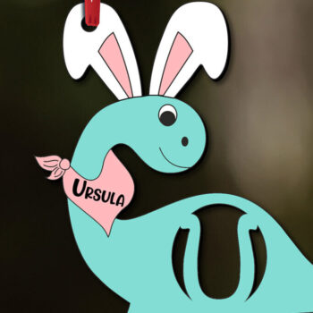 Intra απο ξύλο plywood 3mm-4mm πάχος - Πασχαλινό γράμμα U Laser Cut  Δίασταση 6x6 cm INTRAFABR-112411354 - Image 3