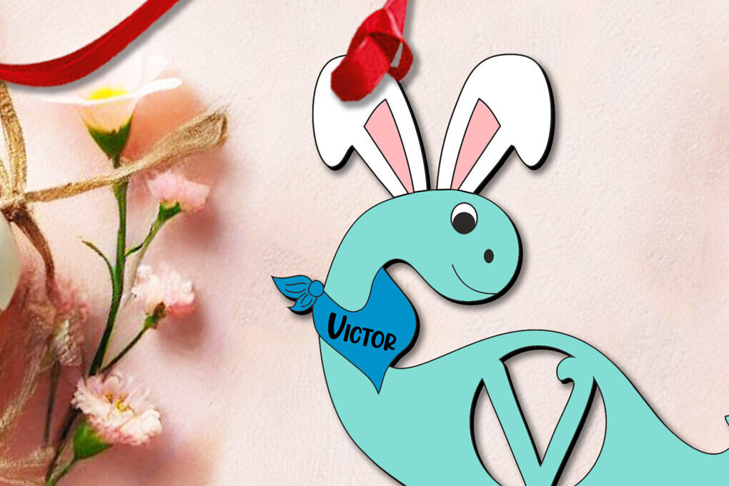 Intra απο ξύλο plywood 3mm-4mm πάχος - Πασχαλινό εορταστικό γράμμα V  Laser Cut Δίασταση 6x6 cm INTRAFABR-112446973