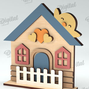 Intra απο ξύλο plywood 3mm-4mm πάχος - Πασχαλινό σπίτι . Tiny House  Δίασταση 15x15 cm INTRAFABR-115443046