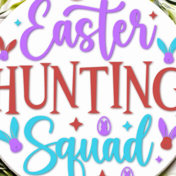 Intra απο ξύλο plywood 3mm-4mm πάχος - Στρογγυλή πινακίδα πόρτας πασχαλινής κυνηγετικής ομάδας Δίασταση 4x4 cm INTRAFABR-118043793 - Image 4