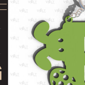 Intra απο ξύλο plywood 3mm-4mm πάχος - Πασχαλινό  Κοπής με Λέιζερ Πασχαλινό Μπρελόκ  Δίασταση 4x4 cm INTRAFABR-91392004