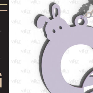 Intra απο ξύλο plywood 3mm-4mm πάχος - Πασχαλινό  Κοπής με Λέιζερ Πασχαλινό Μπρελόκ  Δίασταση 4x4 cm INTRAFABR-91392035