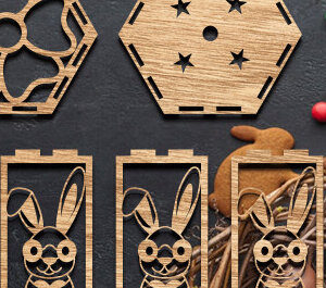 Intra απο ξύλο plywood 3mm-4mm πάχος - Πασχαλινό Φανάρι Laser Cut  Δίασταση 15x15 cm INTRAFABR-89173859