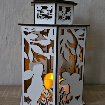 Intra απο ξύλο plywood 3mm-4mm πάχος - Πασχαλινό Φανάρι  |  κοπής με λέιζερ | Bu Δίασταση 4x4 cm INTRAFABR-118836064 - Image 3