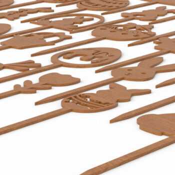Intra απο ξύλο plywood 3mm-4mm πάχος - Πάσχα Laser Cut Bundle Cake Topper Δίασταση 20x20 cm INTRAFABR-119064626 - Image 6