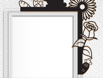 Intra απο ξύλο plywood 3mm-4mm πάχος - Πασχαλινό Laser Cut Door Corner . Δίασταση 15x15 cm INTRAFABR-66078309 - Image 1