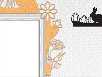 Intra απο ξύλο plywood 3mm-4mm πάχος - Πασχαλινό Laser Cut Door Corner . Δίασταση 15x15 cm INTRAFABR-66078298 - Image 1