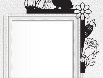 Intra απο ξύλο plywood 3mm-4mm πάχος - Πασχαλινό Laser Cut Door Corner . Δίασταση 15x15 cm INTRAFABR-66078298 - Image 2