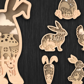 Intra απο ξύλο plywood 3mm-4mm πάχος - Πασχαλινό Laser Cut Mega Bundle Δίασταση 30x20 cm INTRAFABR-117029013 - Image 8