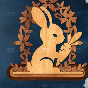 Intra απο ξύλο plywood 3mm-4mm πάχος - Πασχαλινή βάση κοπής με λέιζερ  Δίασταση 15x15 cm INTRAFABR-117472967