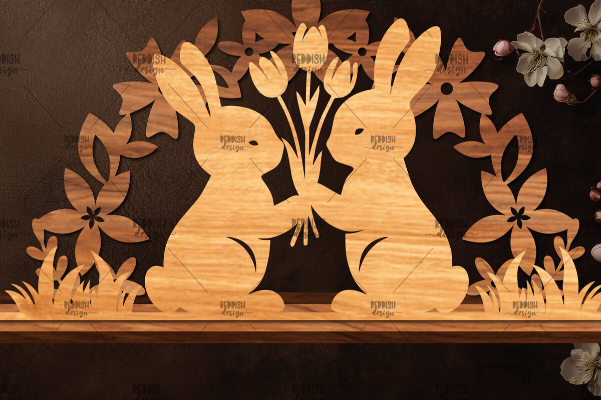 Intra απο ξύλο plywood 3mm-4mm πάχος - Πασχαλινή βάση κοπής με λέιζερ  Δίασταση 15x15 cm INTRAFABR-117725179