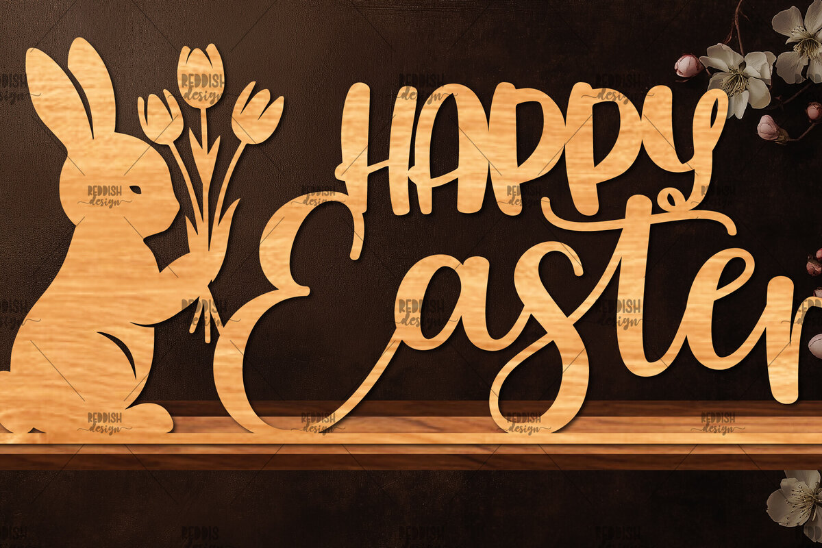 Intra απο ξύλο plywood 3mm-4mm πάχος - Πασχαλινή βάση κοπής με λέιζερ  Δίασταση 15x15 cm INTRAFABR-117423052