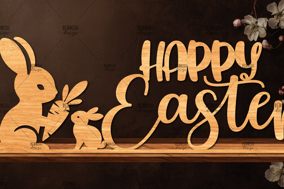 Intra απο ξύλο plywood 3mm-4mm πάχος - Πασχαλινή βάση κοπής με λέιζερ  Δίασταση 15x15 cm INTRAFABR-117423101