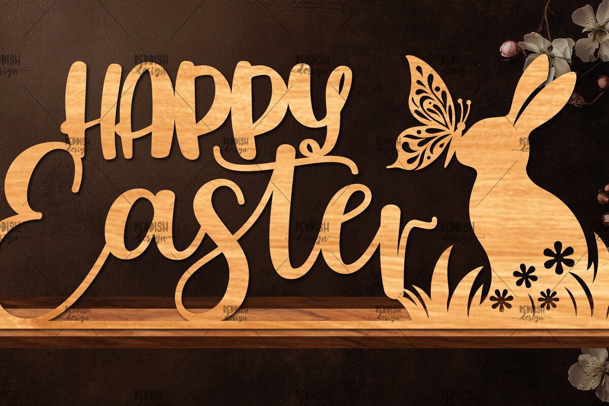 Intra απο ξύλο plywood 3mm-4mm πάχος - Πασχαλινή βάση κοπής με λέιζερ  Δίασταση 15x15 cm INTRAFABR-117423142