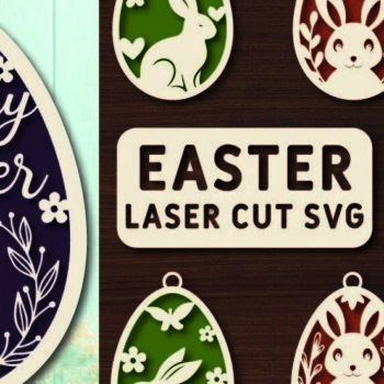 Intra απο ξύλο plywood 3mm-4mm πάχος - Πασχαλινό Laser Cut Bundle Δίασταση 20x25 cm INTRAFABR-114273466 - Image 1